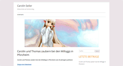 Desktop Screenshot of carolin-seiler.de