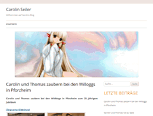 Tablet Screenshot of carolin-seiler.de